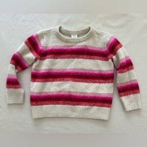 Baby GAP Toddler 2T Strioed Cozy Sweater with Pink and Red Stripes